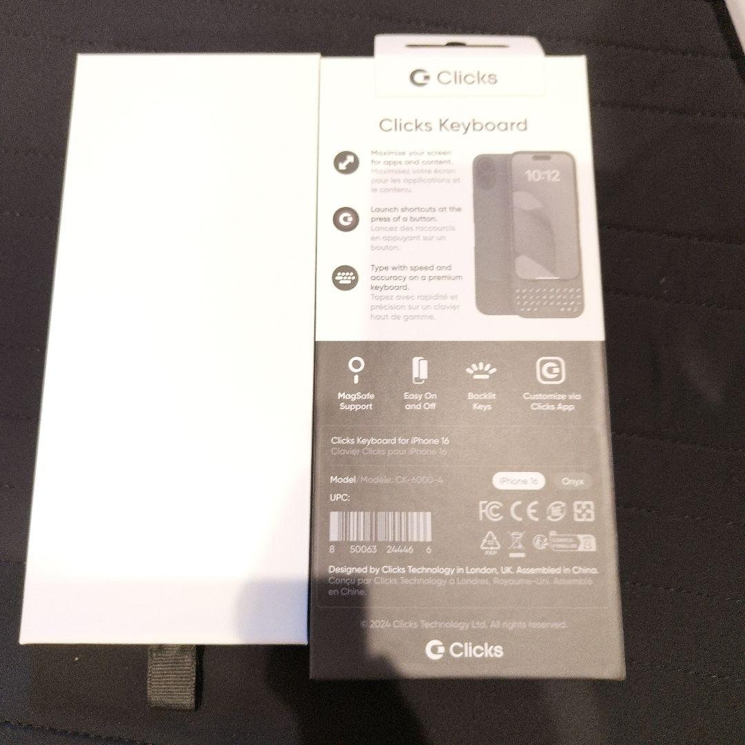 clicks keyboard　iPhone 16 用ケース　クリックス