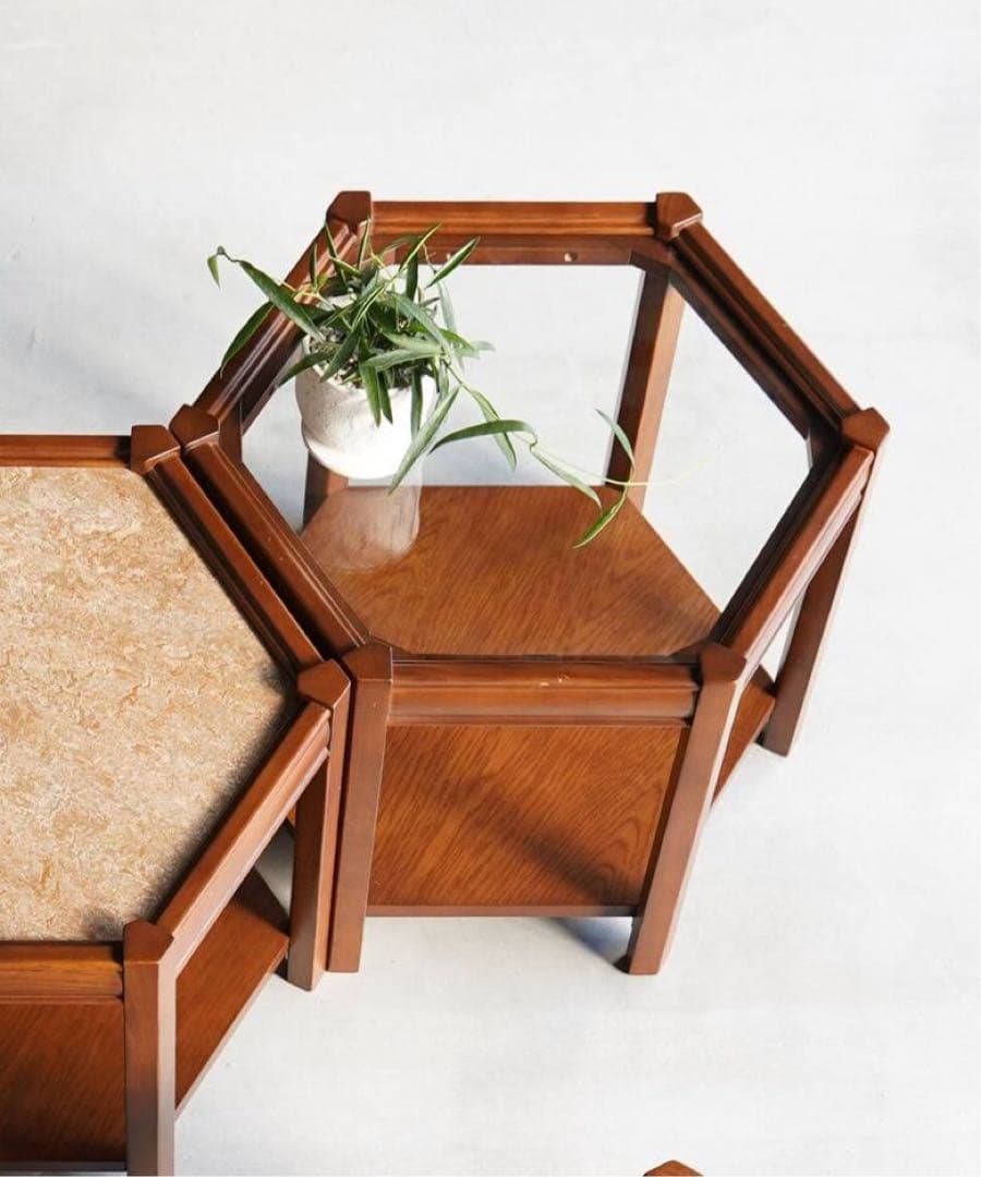 サイドテーブル・ナイトテーブル・ローテーブル acme furniture / BROOKS HEXAGON TABLE