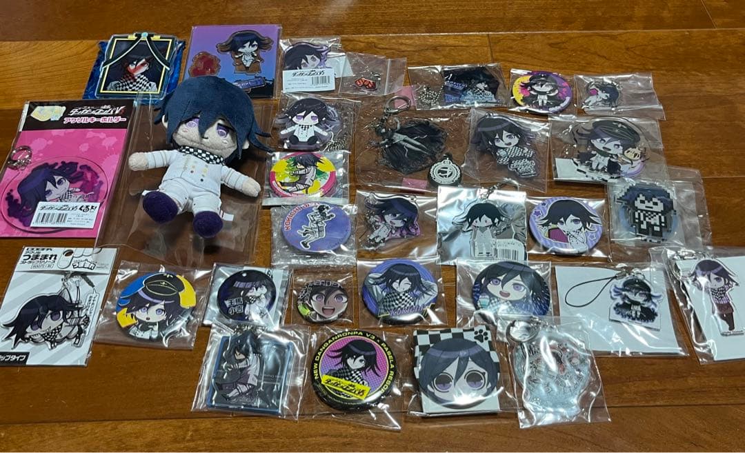 ダンガンロンパ  王馬　ぬいコレ　遺影アクリルバッジ　パセラ　グラフアート