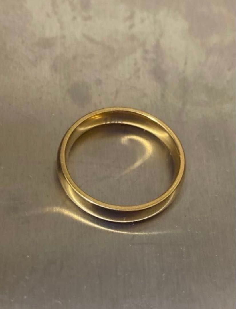 遺品整理　18K刻印リング　サイズ不明