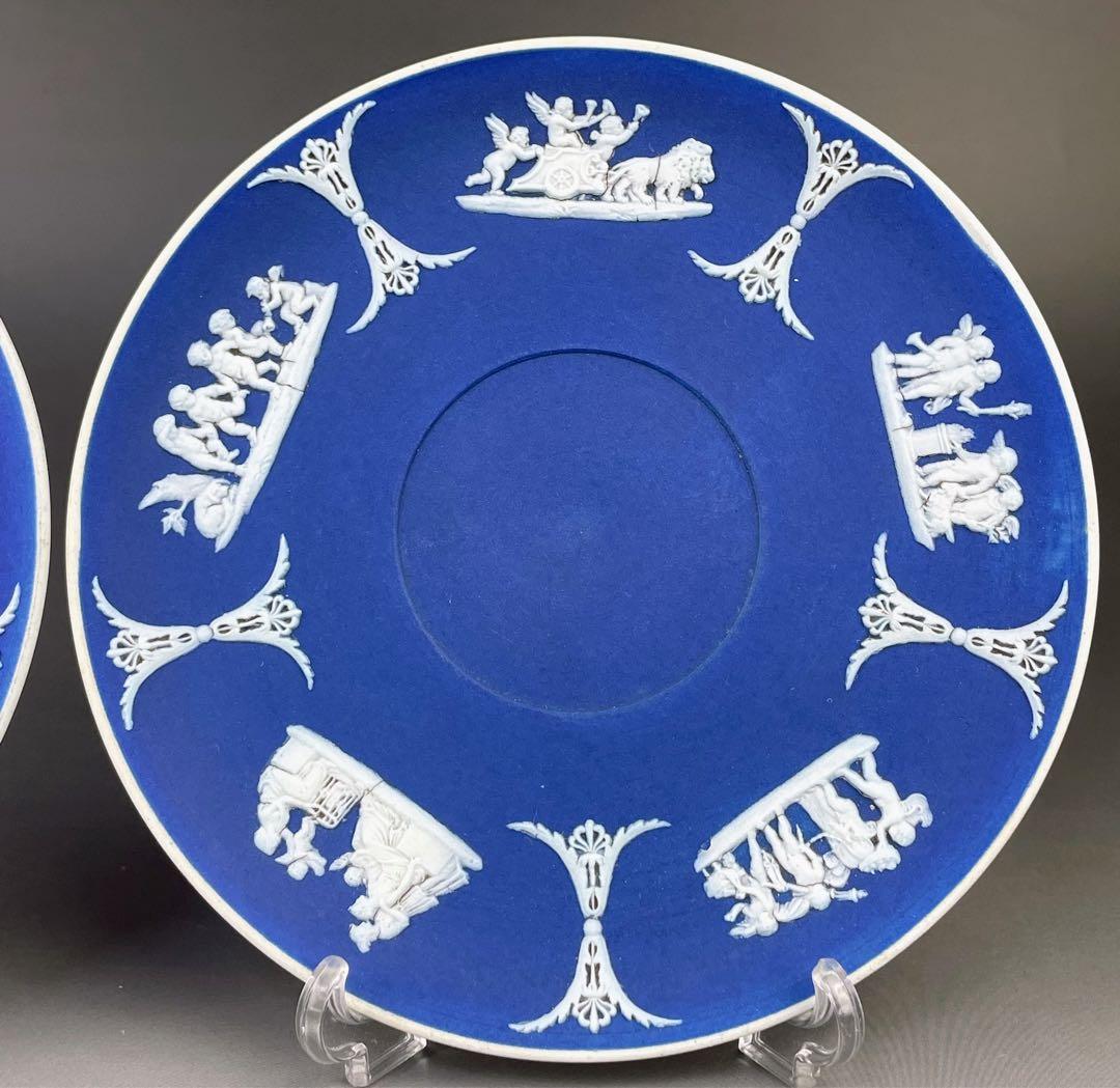 【希少】アンティーク オールドウェッジウッド ジャスパーウェア カップ ソーサー