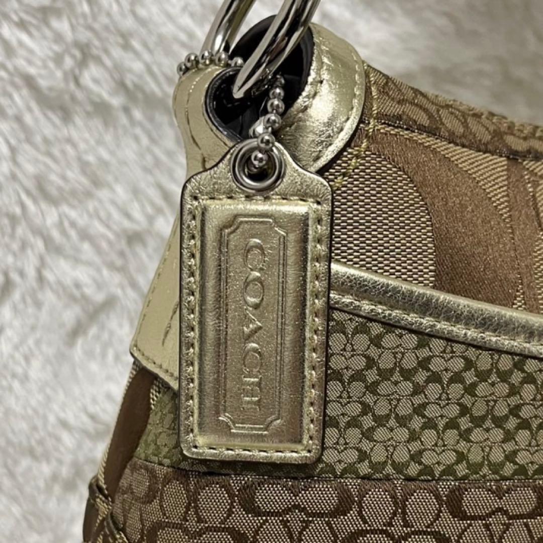 【希少】COACH ソーホー ワンショルダーバッグ パッチワーク ゴールドカラー