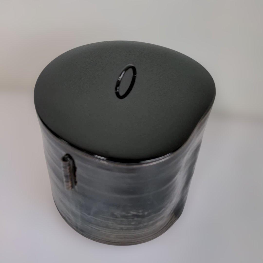 【美品】高取焼　14代 亀井味楽作　管耳つき水差し　共箱　茶道具