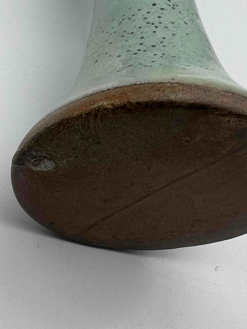 金から元時代　鈞窯　月白釉観音浄瓶　旧家蔵出し　窯変釉　唐物(C-44)