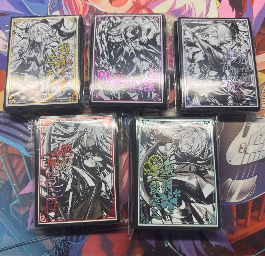 サンパン FGO fate 墨絵 ジャンヌ 宮本武蔵 沖田 スリーブ 5個セット