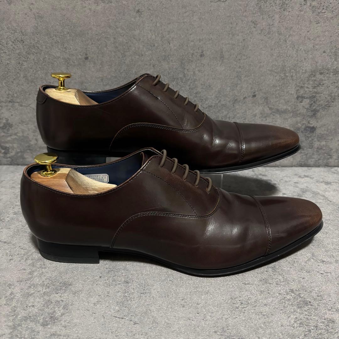 未使用級　リーガル　ビジネスシューズ　キャップトゥ　ブラウン　21VR　2228