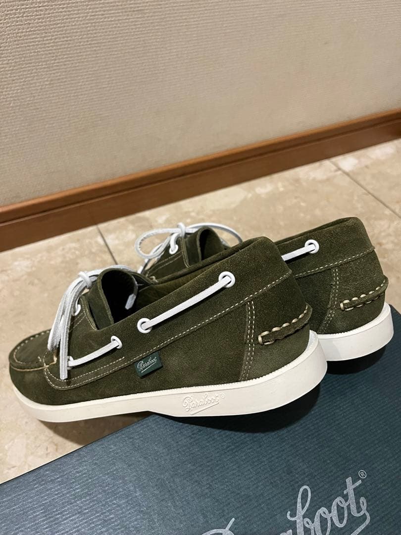 【美品✨新品未使用】パラブーツ　モカシン　　マリーン