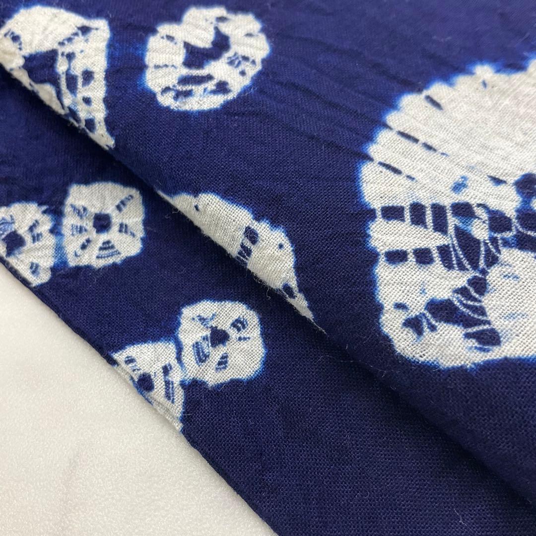 厳選◆夏物浴衣◆未使用同然◆有松鳴海絞り木綿◆総手絞り◆仕付け裄69丈161.5