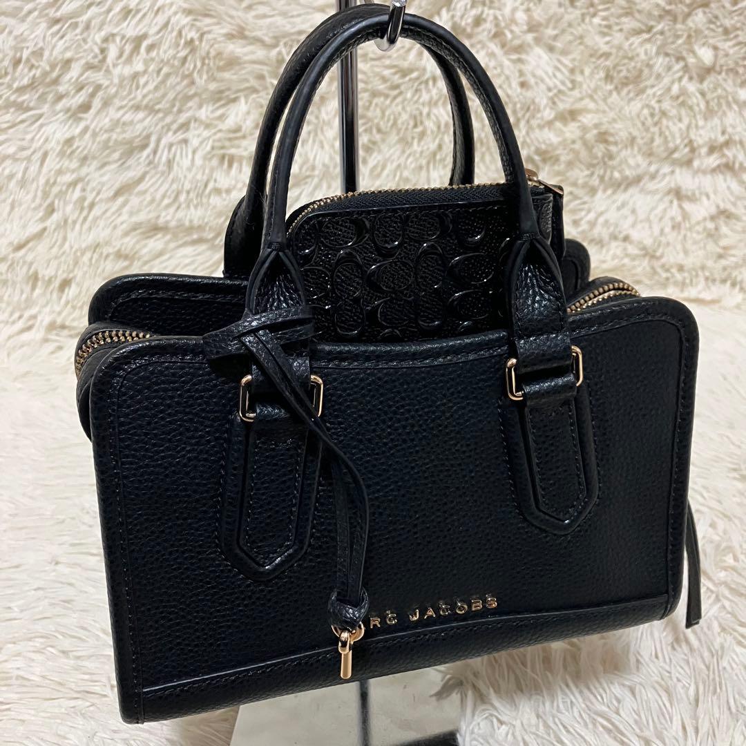 【新品同様】 MARC JACOBS ハンド 2way レザーブラック