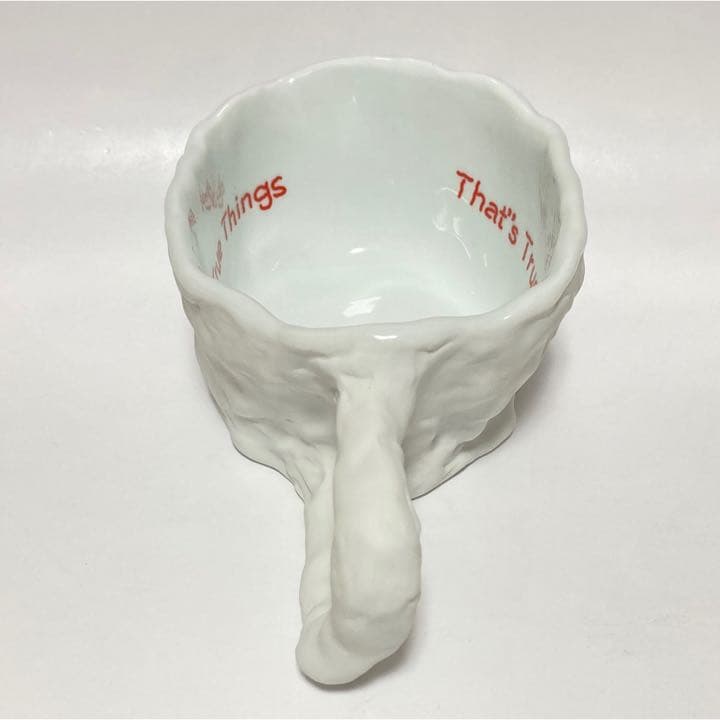 とんだ林蘭　MAD FRUITS　マグカップ　新品　有田焼　マッドフルーツ　赤