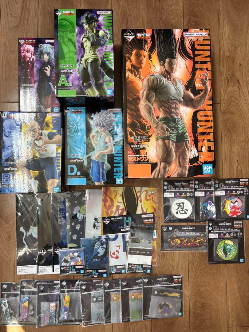 一番くじ ハンターハンター ラストワン賞 A賞 B賞 D賞 E賞計5点おまけ付き