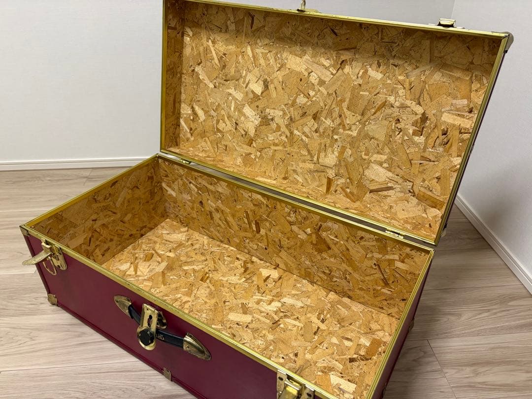 SEWARD（スワード） トランク 収納箱 ヴィンテージ風 ワインレッド