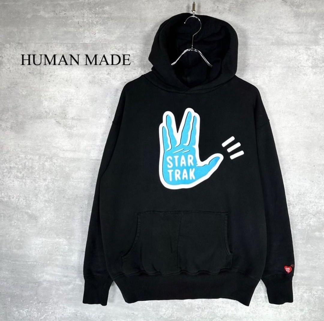 K*G様 『HUMAN MADE』 ヒューマンメイド (L) ロゴプリントフーデ