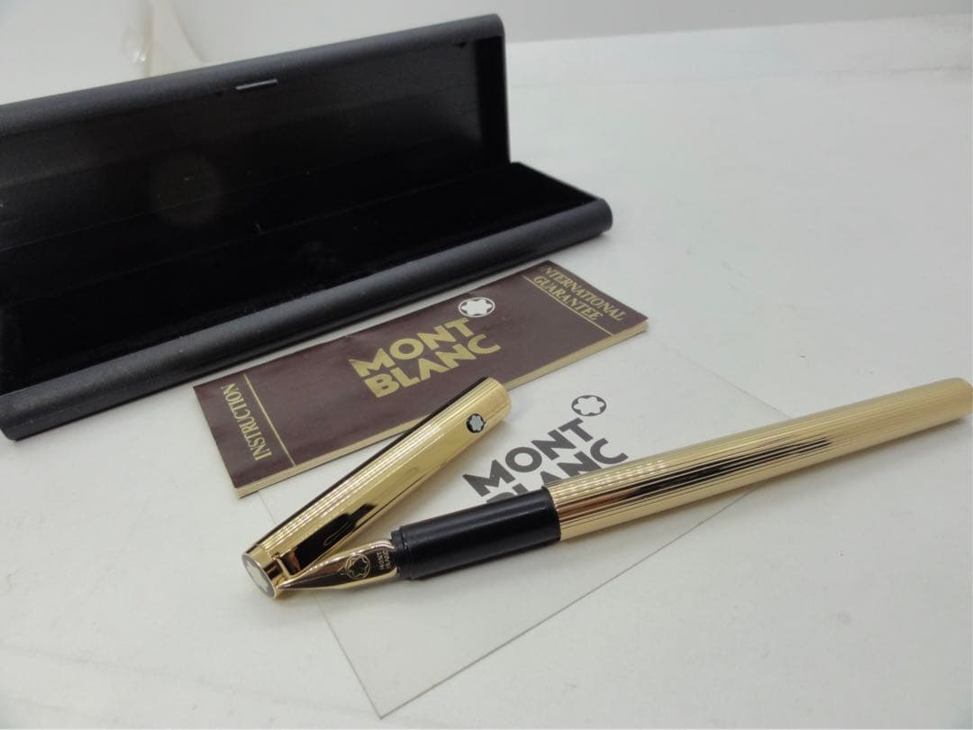 モンブラン　未使用に近い品！稀少度の高い金運を呼ぶ！総金張りSラインNo2147