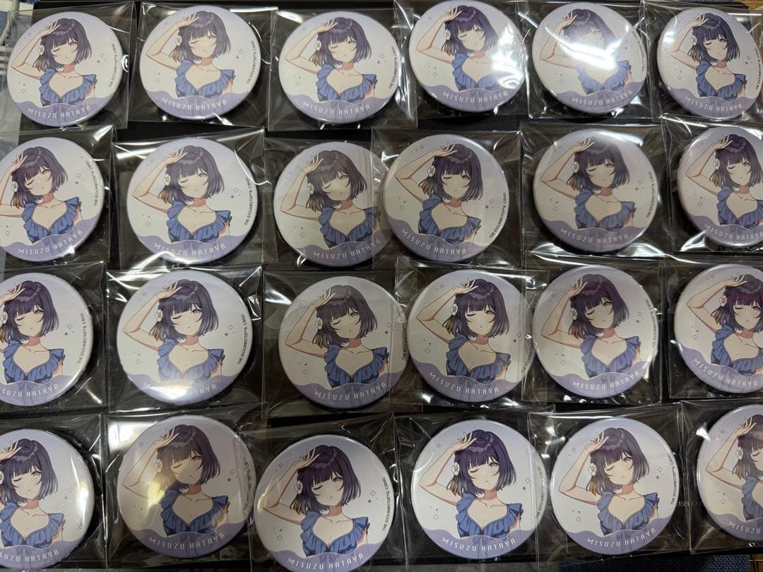 学園アイドルマスター スイーツパラダイス 海の家 秦谷美鈴 缶バッジ 24個