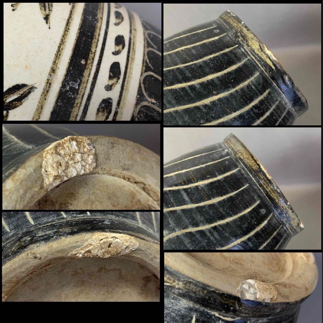 中国 花鳥蝶の絵瓶　u6230906