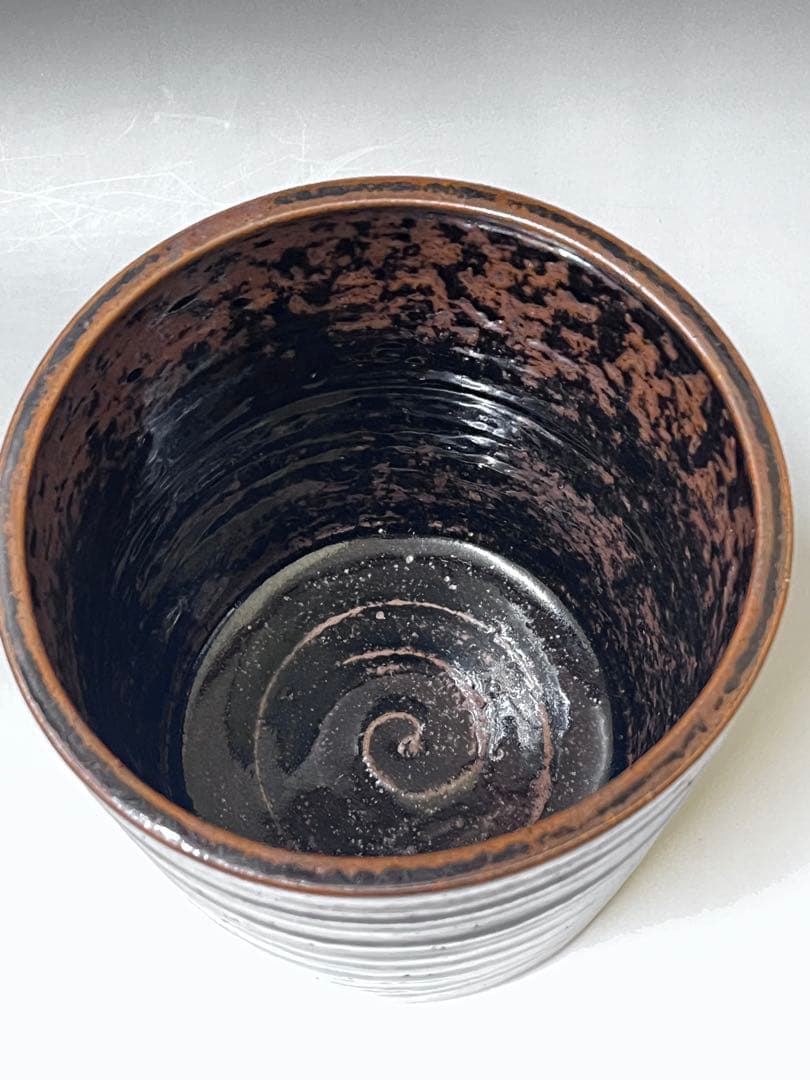 E531 瀬戸水指 長佑 鳴海長佑 茶道具 焼物 陶芸 茶器 水指 共箱