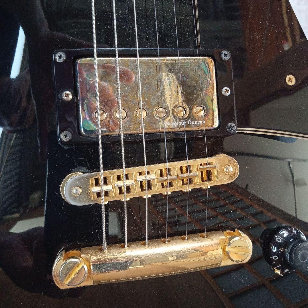 Burny ブラック エレキギター