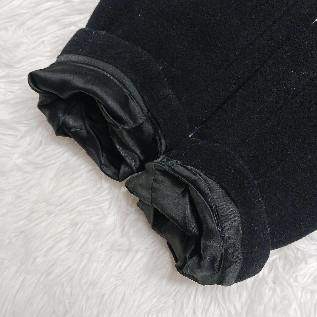 ローレン ラルフローレン ウール チェスターコート ロング 黒 S