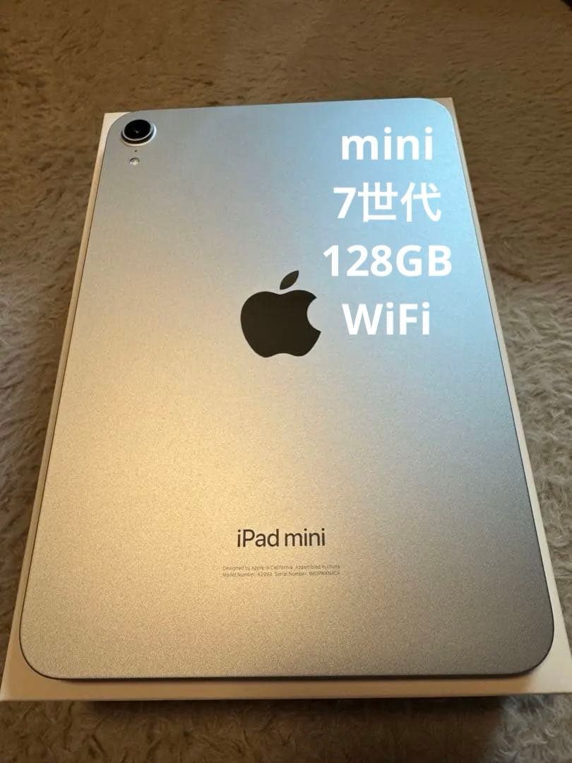 【美品】iPad mini 7世代 付属品未使用　箱付　128gb Wifi