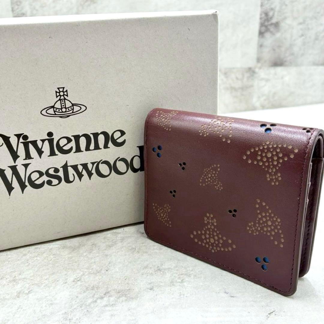 未使用品 ヴィヴィアンウエストウッド 二つ折り財布 コンパクトウォレット オーブ