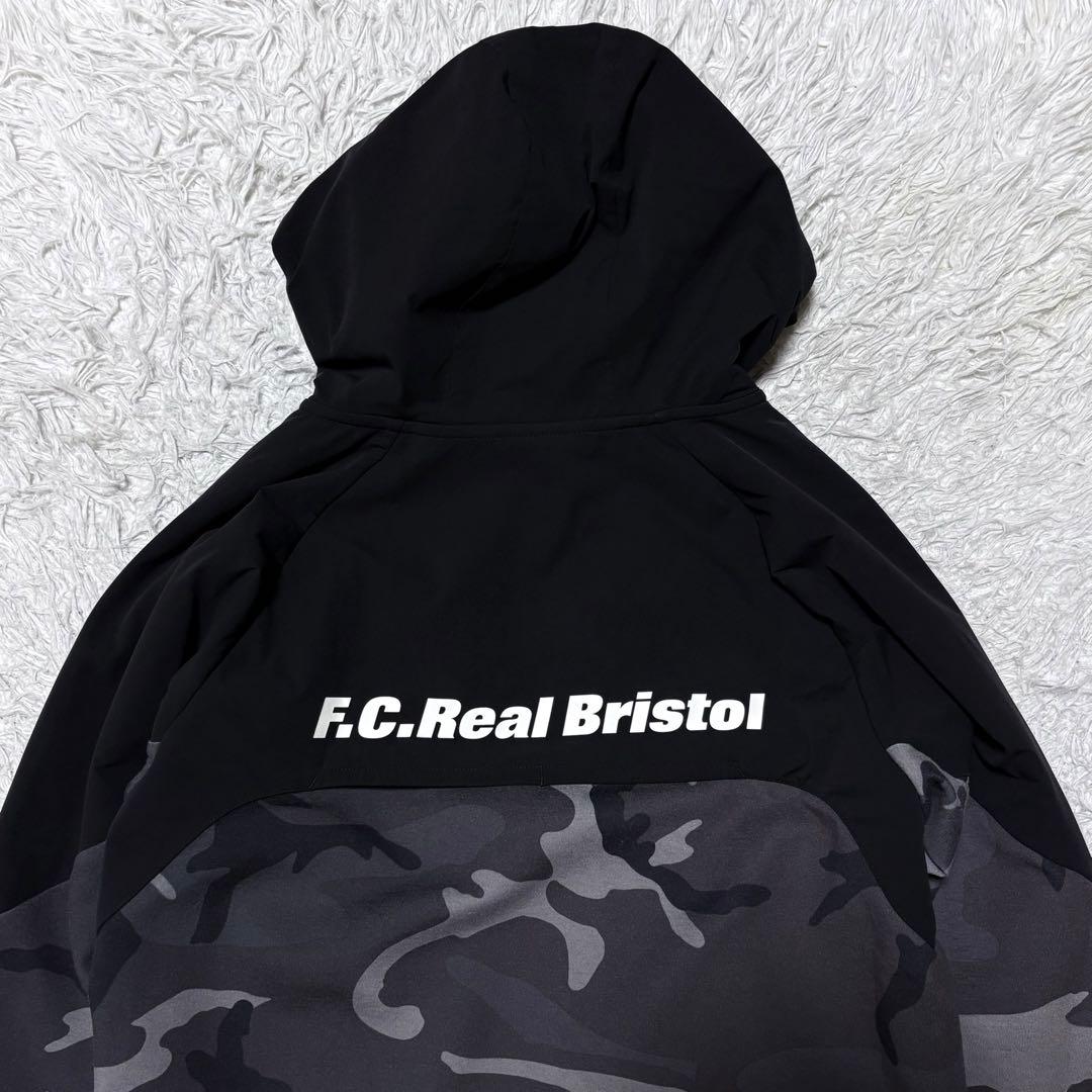 エフシーリアルブリストル SOPH ジップアップパーカー カモフラブラック　S