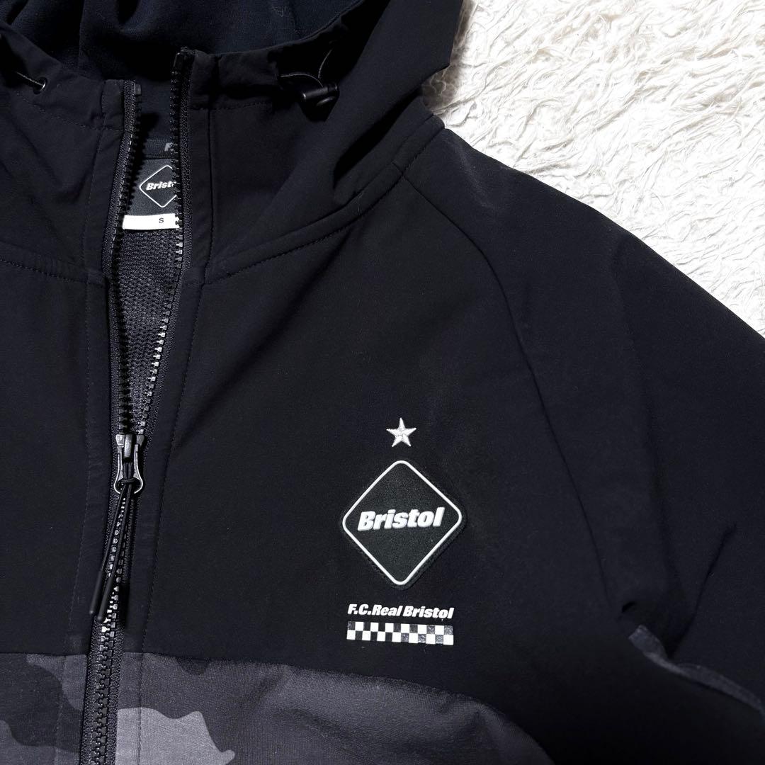 エフシーリアルブリストル SOPH ジップアップパーカー カモフラブラック　S