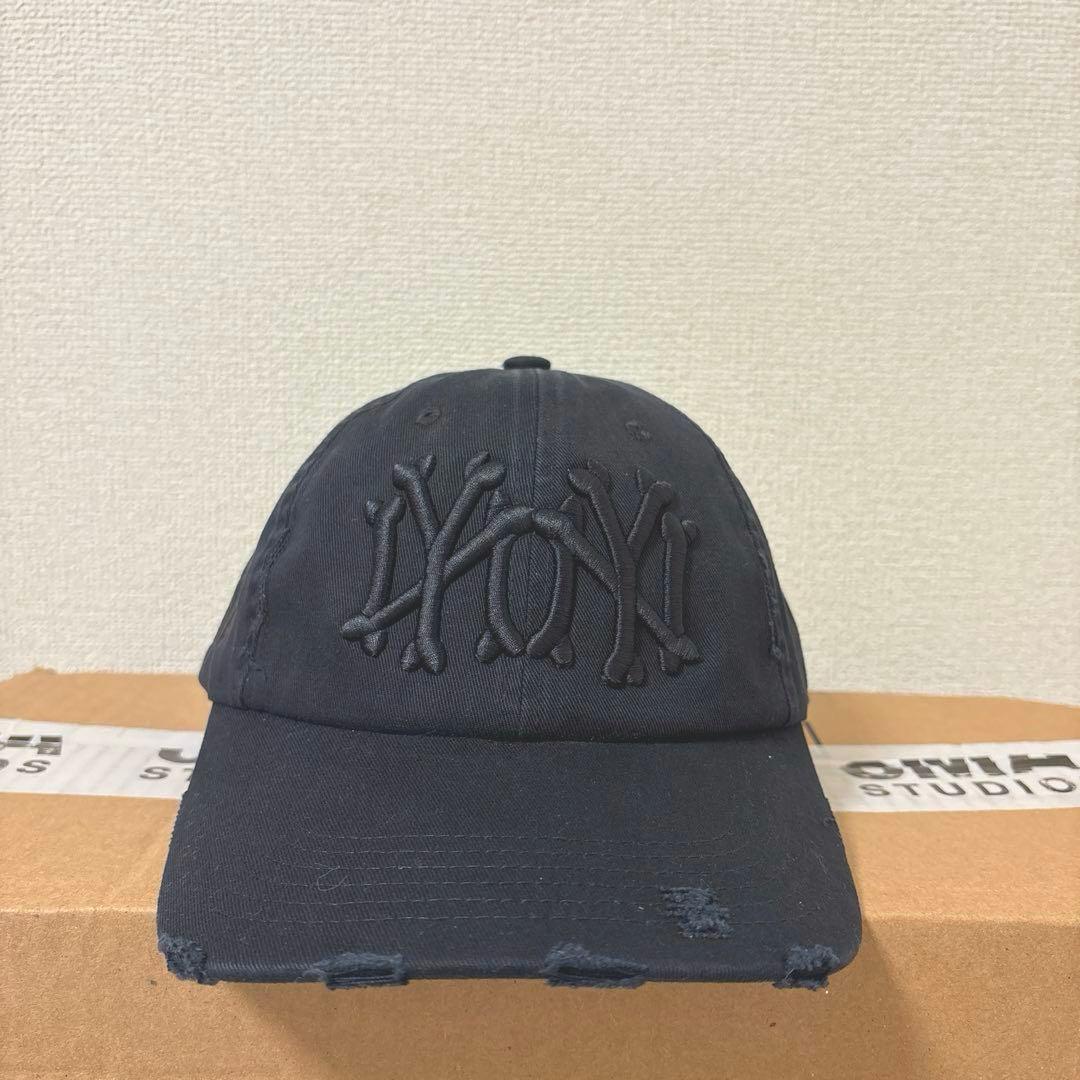 日本未発売 oMA NY NY BONES DISTRESSED CAP