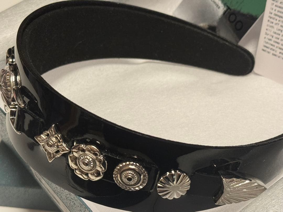 TOGA TOO/トーガ Leather headband 2/ヘッドバンド