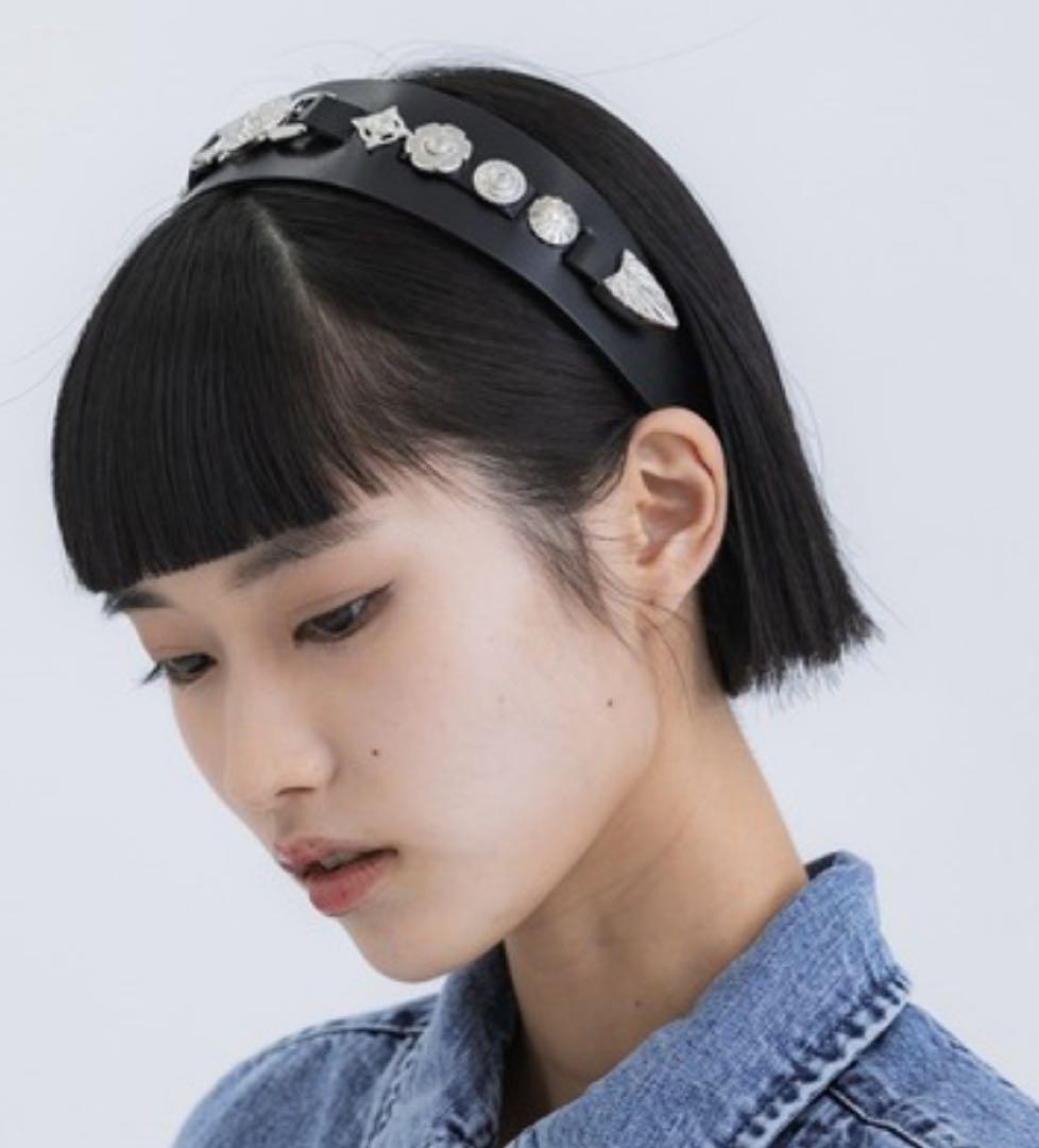 TOGA TOO/トーガ Leather headband 2/ヘッドバンド