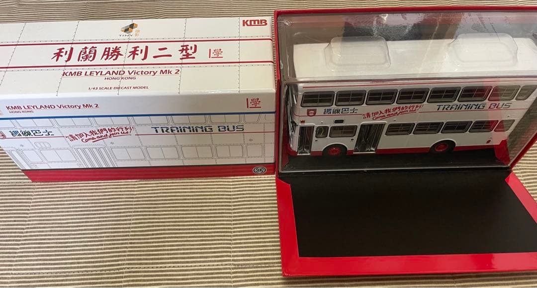 香港 TINY レア ミニカー トレーニングバス 1/43 サイズ