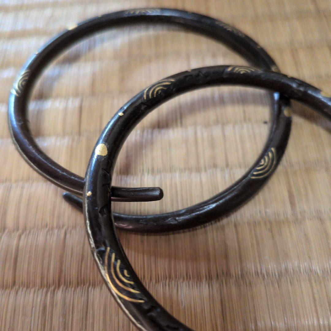 和田美之助造　象嵌釜鐶