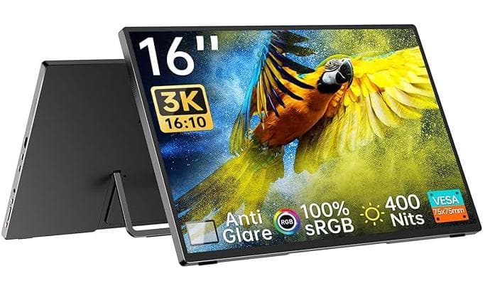 Intehill モバイルモニター 3k モニター 16 インチ U16ZA