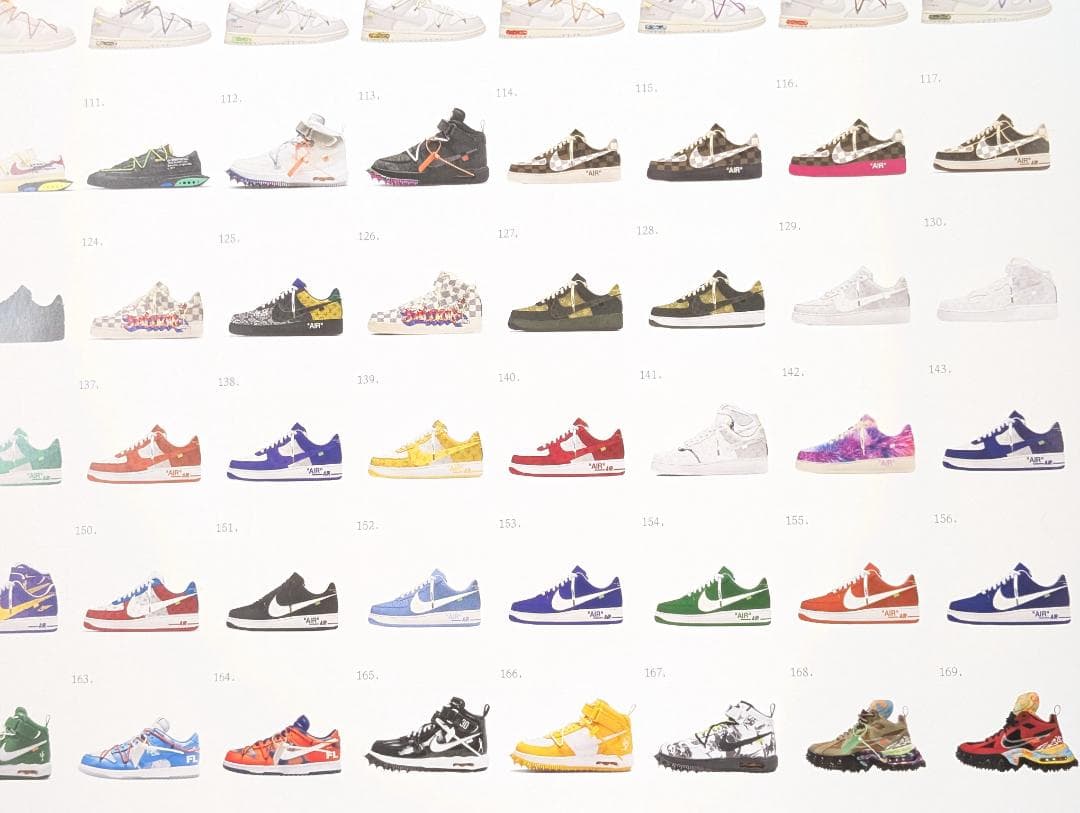 限定 Virgil Abloh 巨大ポスター AJ1 dunk 全169足