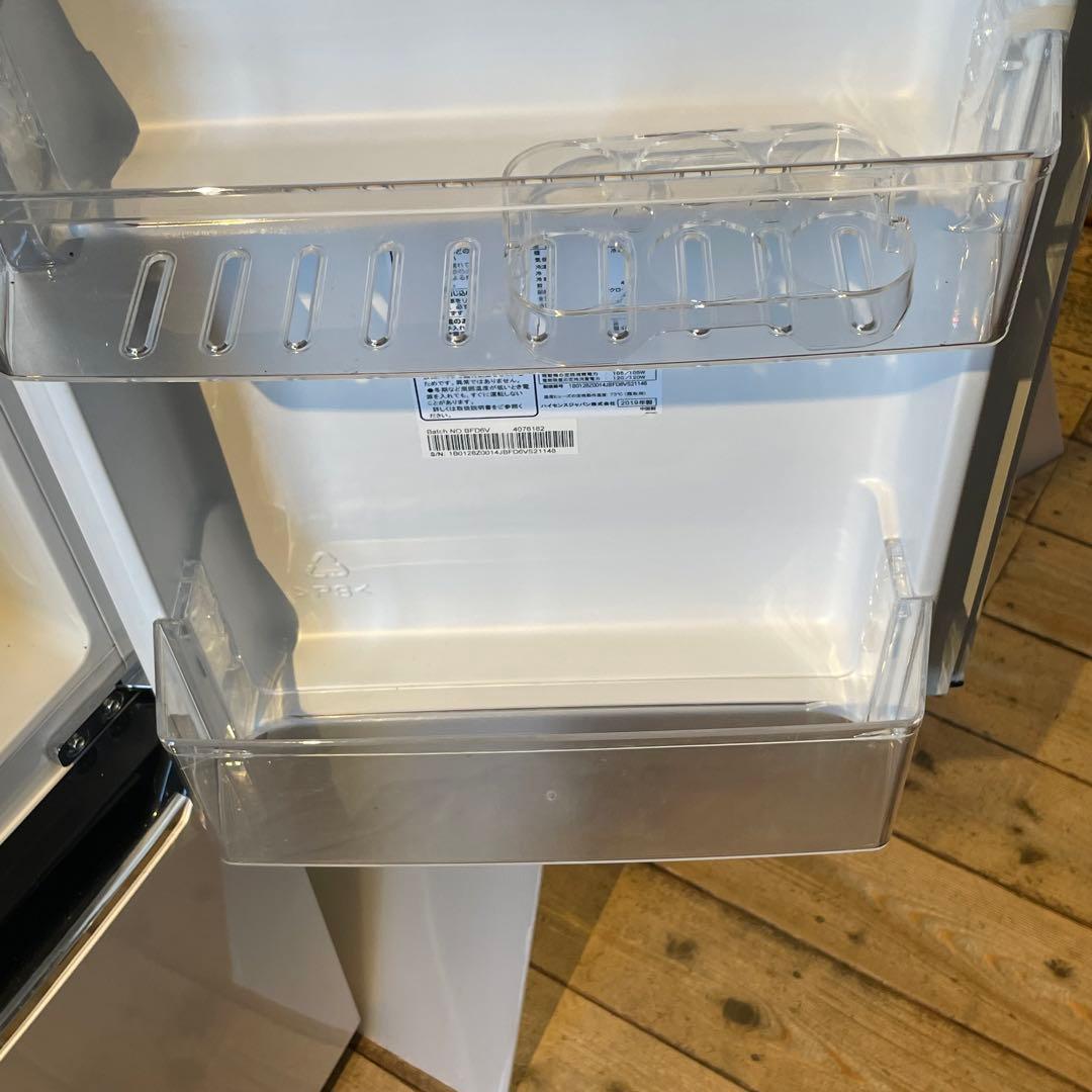 2019年製 Hisense 冷凍冷蔵庫 130L HR-D1302 冷蔵庫