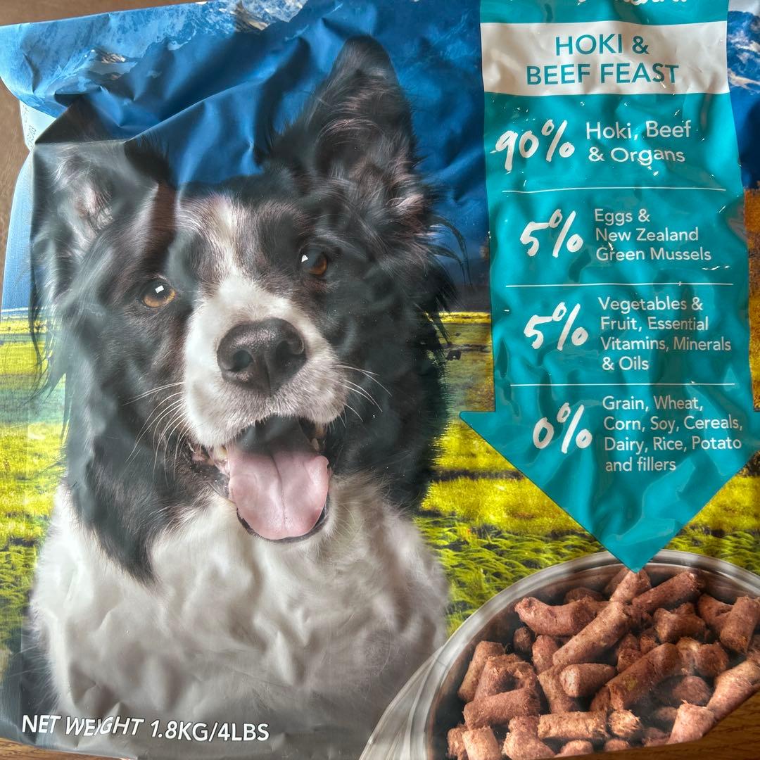 k9ナチュラル、ホキ・ビーフフィースト ドライドッグフード 1.8kg