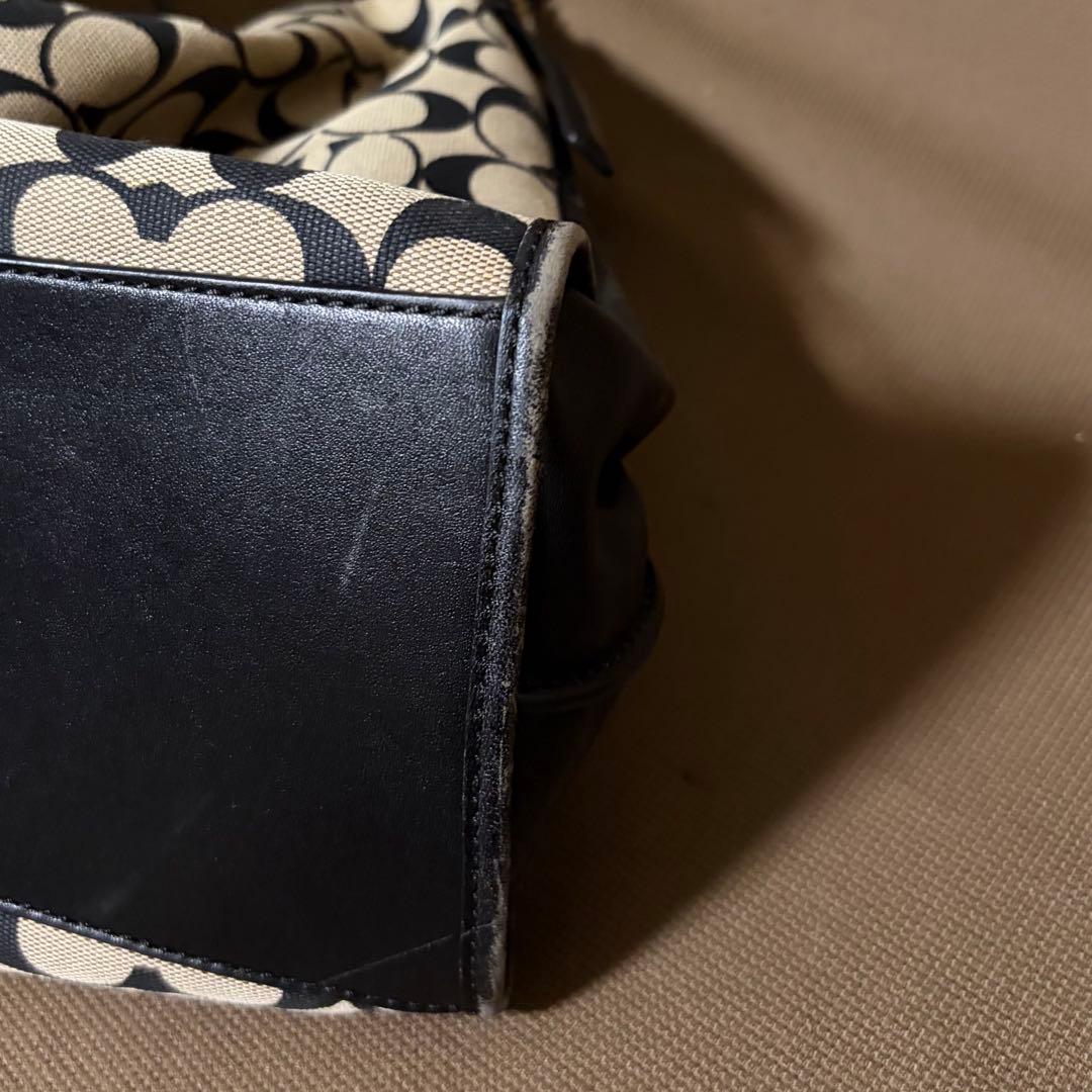 COACH ハンドバッグ シグニチャー 黒 コーチ