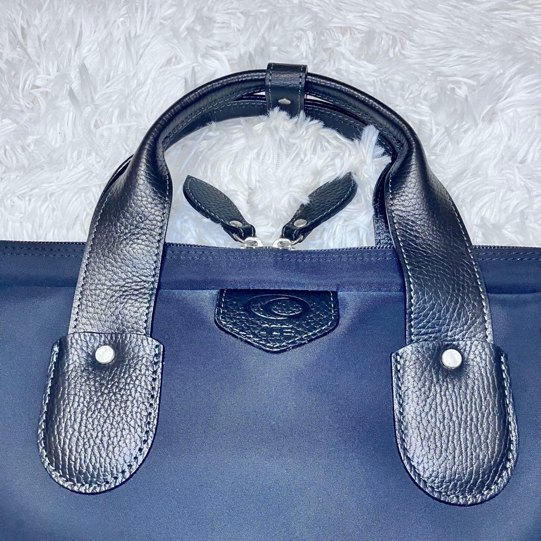 【美品】ACE. エース ブラック ガーメントバッグ ナイロン レザー 三つ折り