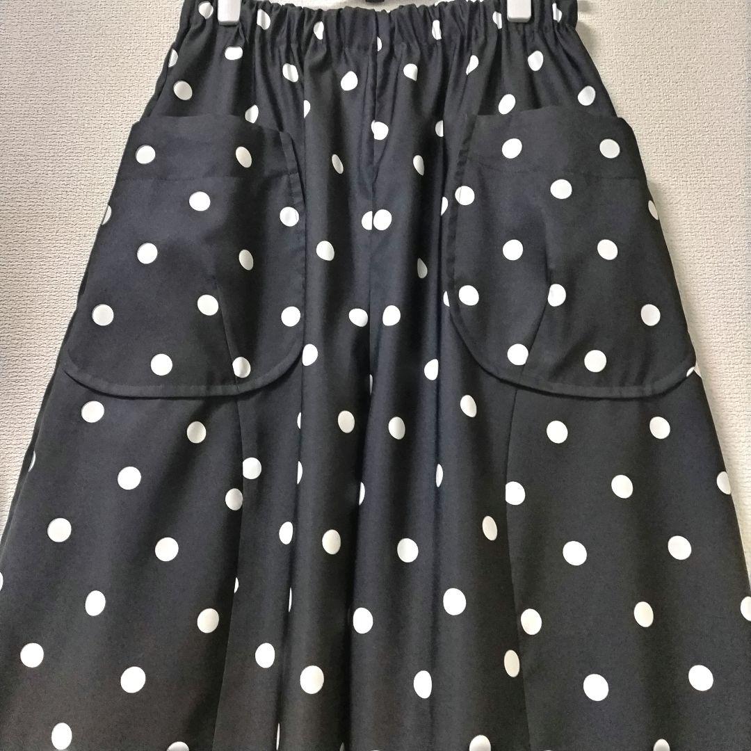 【新品】CRESCENT　ドットのワイドパンツ　ガウチョパンツ