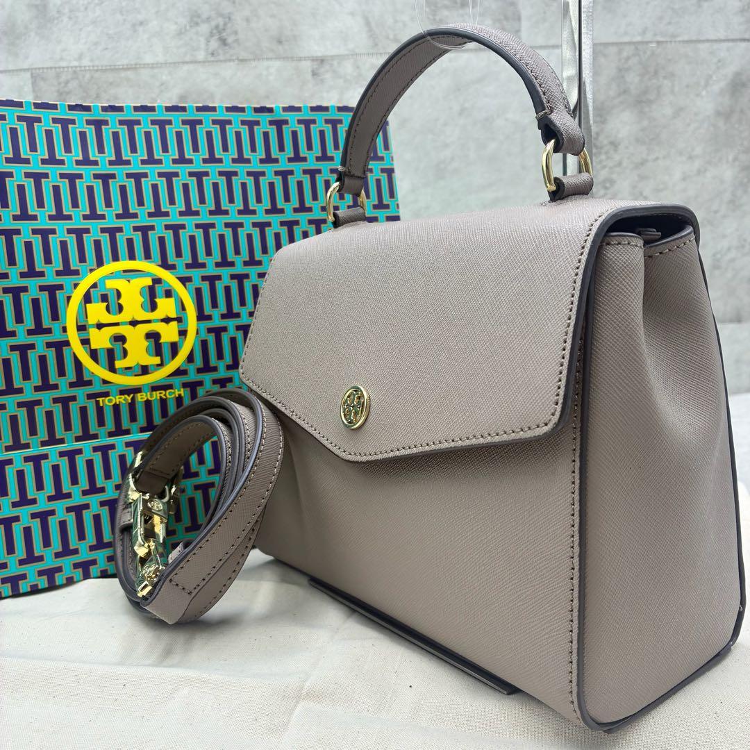 ✨美品✨トリーバーチ　トップハンドル サッチェル　2way ロビンソン　レザー