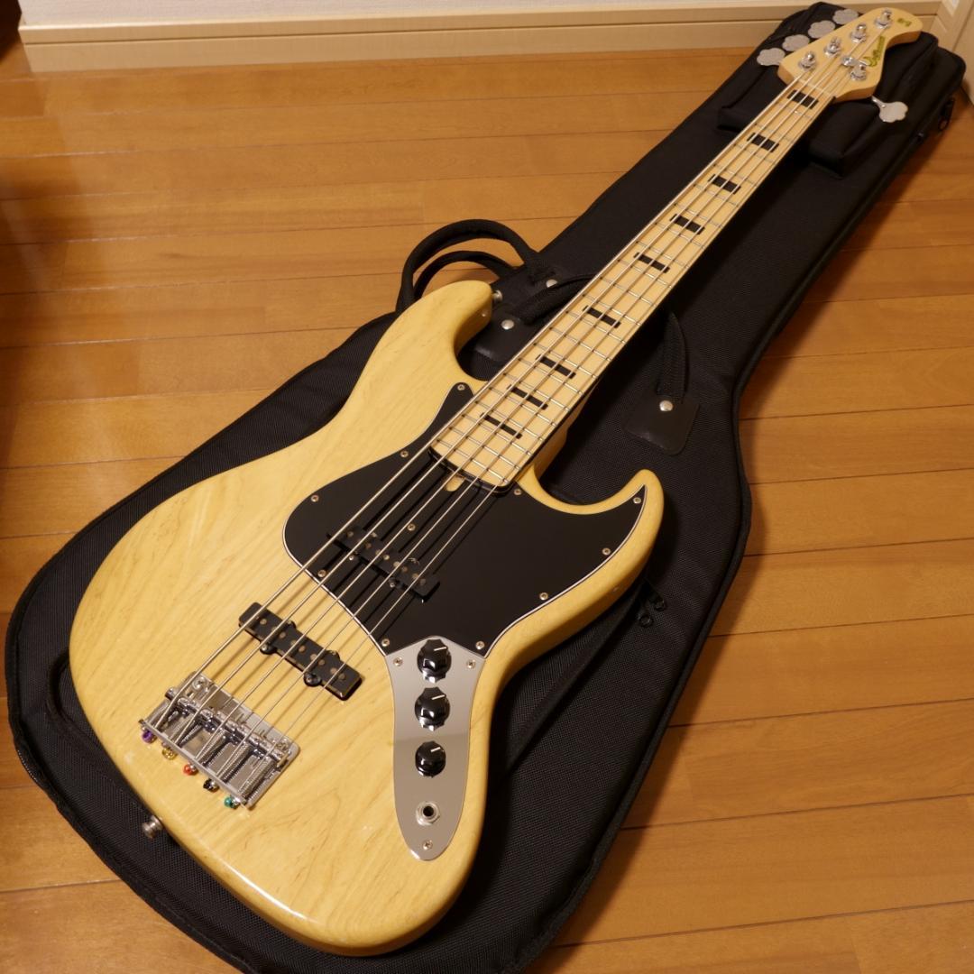 moon JB-5C N/M CR カスタム5弦ベース