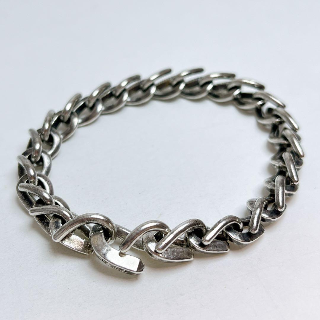 ティファニー　フォージ　ミディアム　ブレスレット　925 XXLいぶし　22コマ