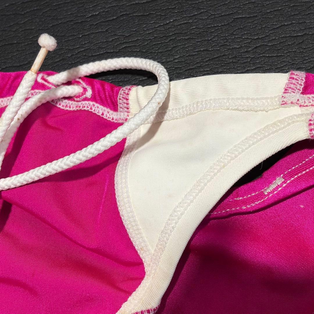 Speedo 競泳水着 ピンク/ホワイト 140サイズ