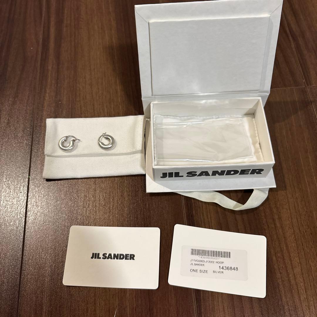 jil sander ピアス　両耳　シルバー　フープ