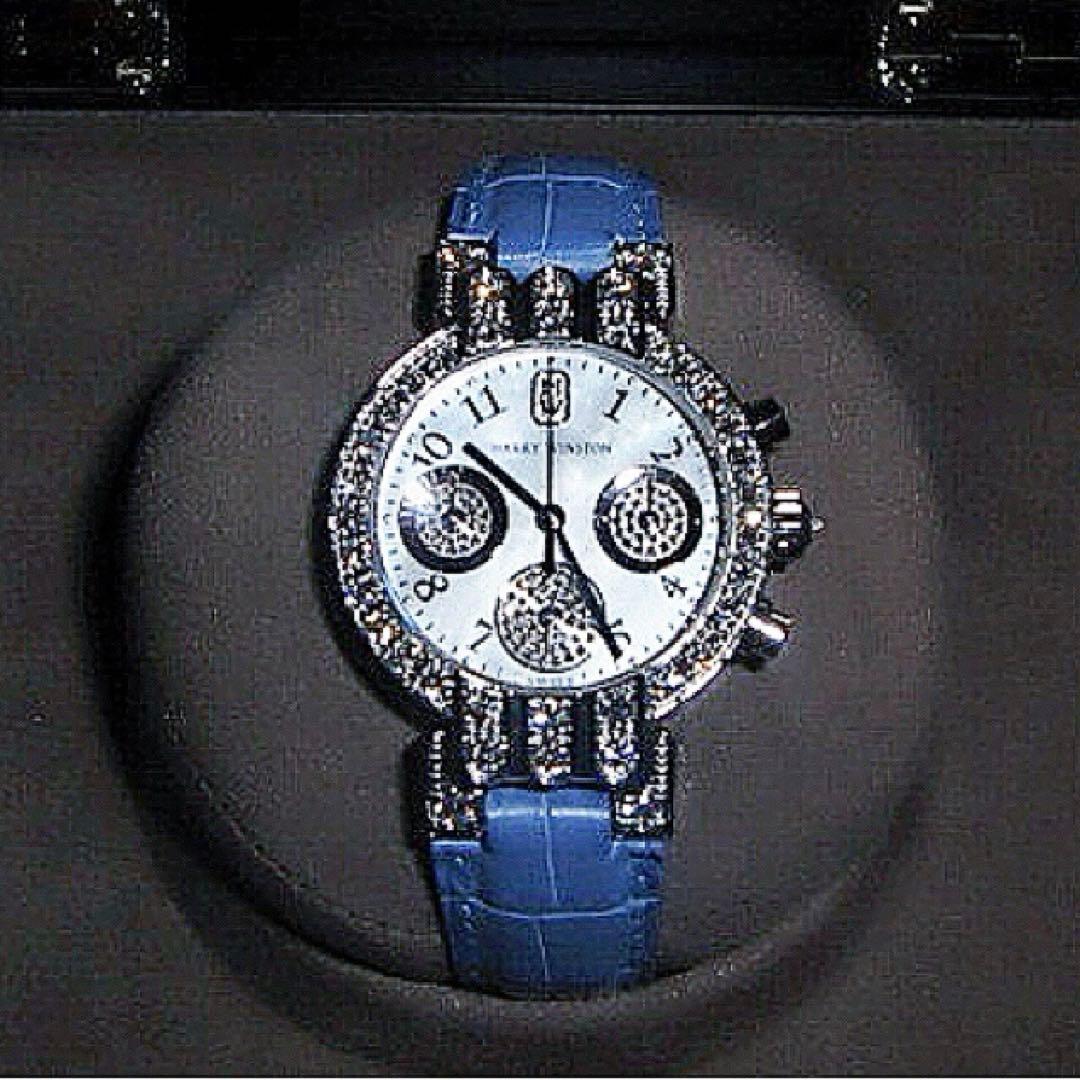 HARRYWINSTON♡プルミエール♡ブルー♡パープル♡クロコ♡時計♡ベルト♡