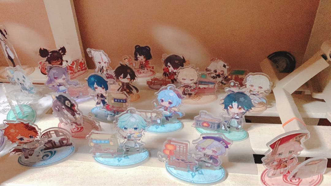 【レア】原神×スイパラ そよ風の饗宴 岩華聚餐 櫻舞万雷　アクスタ コンプリート