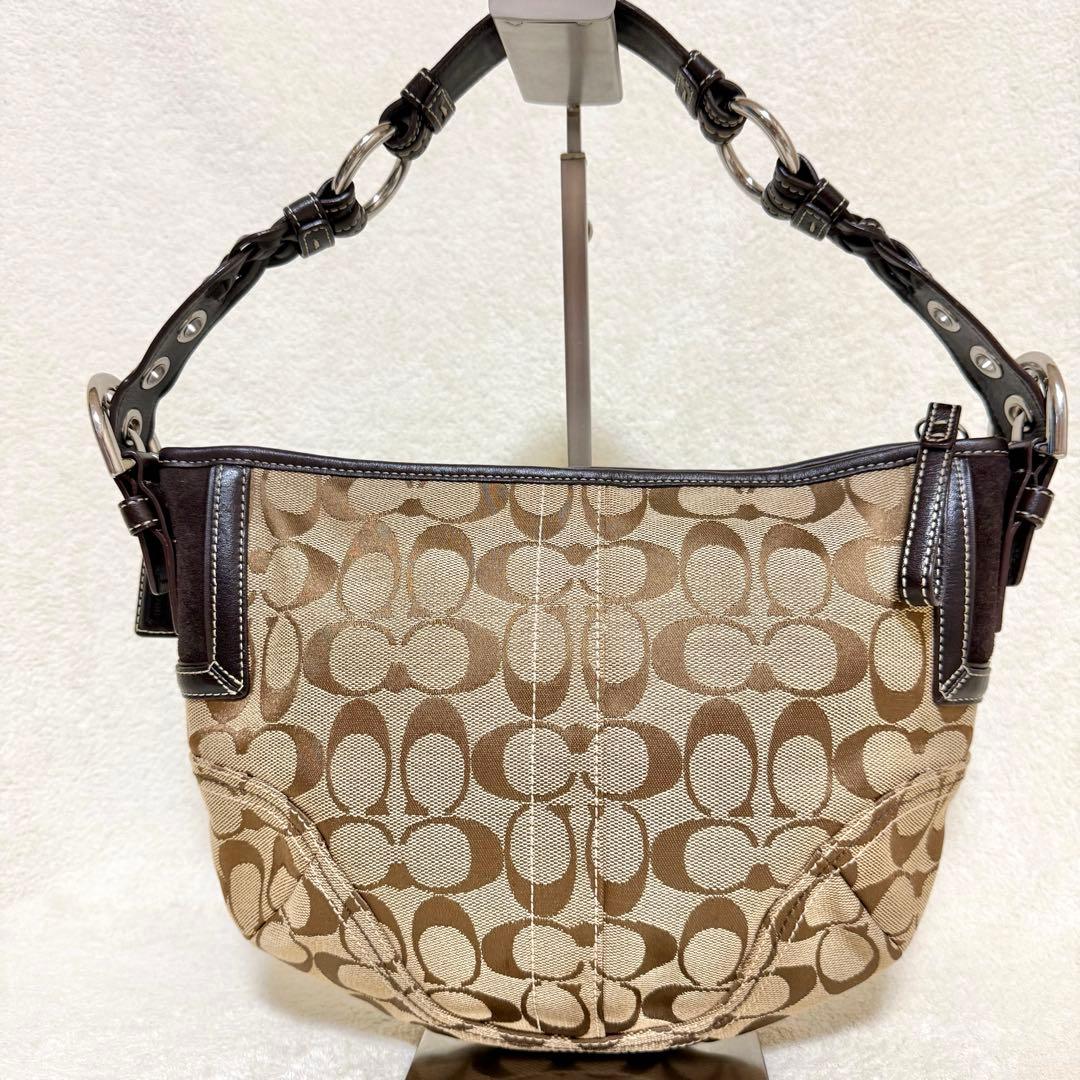 COACH ワンショルダー バッグ シグネチャー ブラウン系 6267