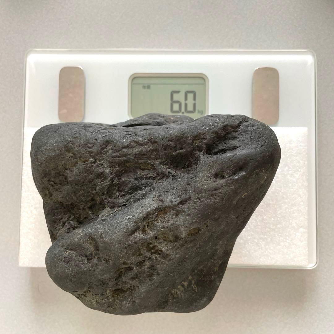 八海石　天然黒石　5個セット 水槽用レイアウト　10.7kg