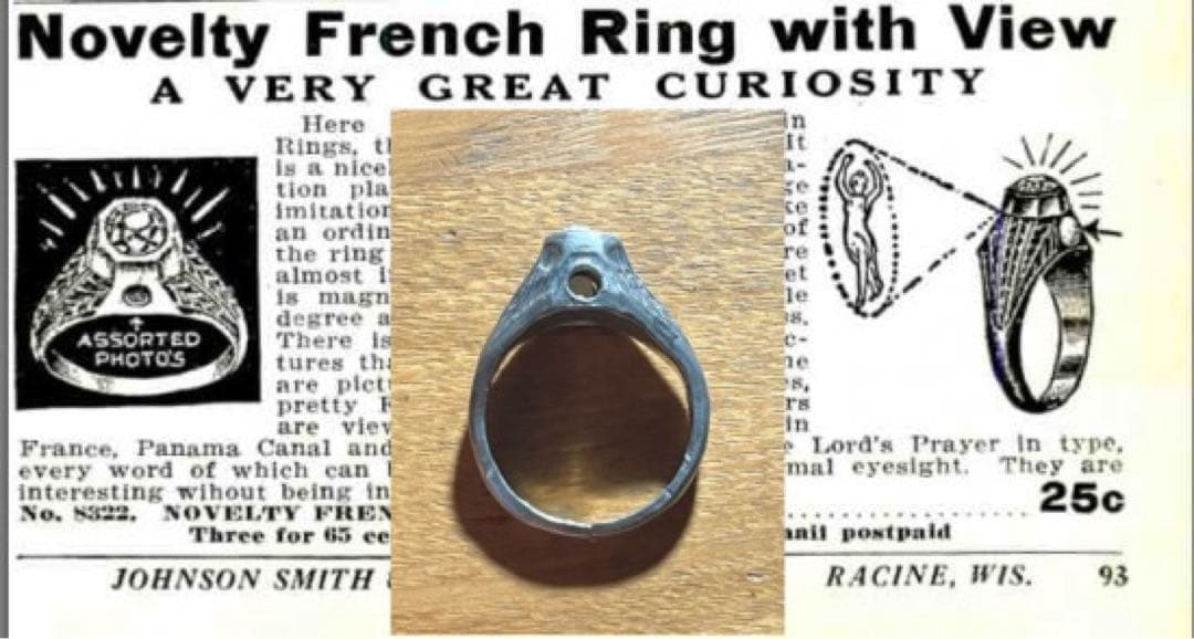 むしごろう　ピンナップリング　アンティーク