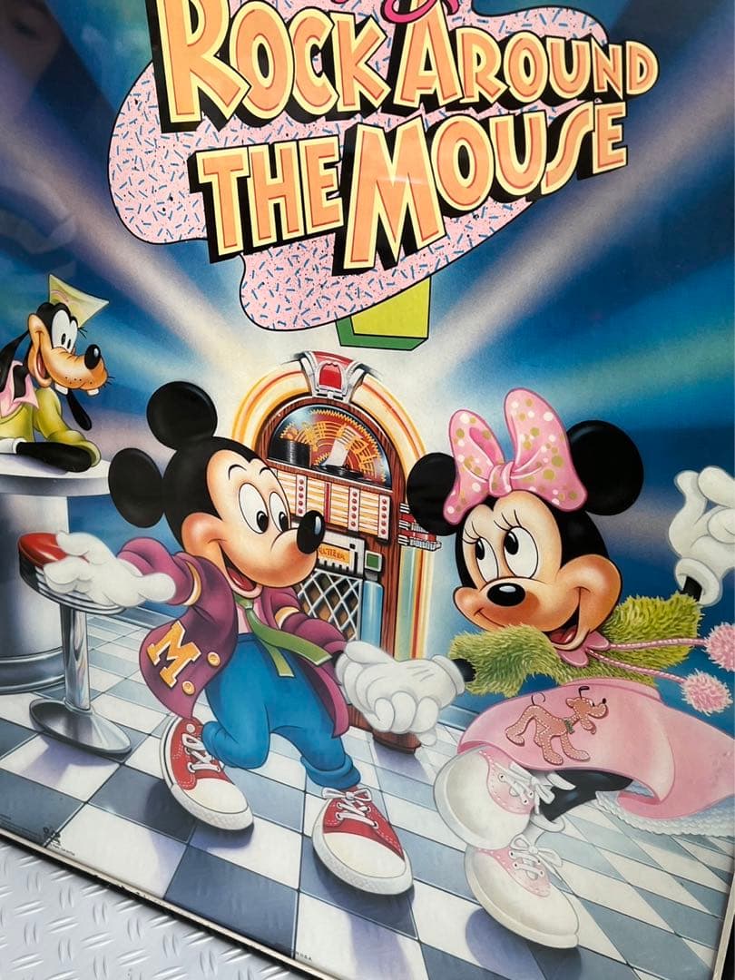 ビンテージ　80s DISNEY ポスター　アートパネル　ディズニー　ミッキー